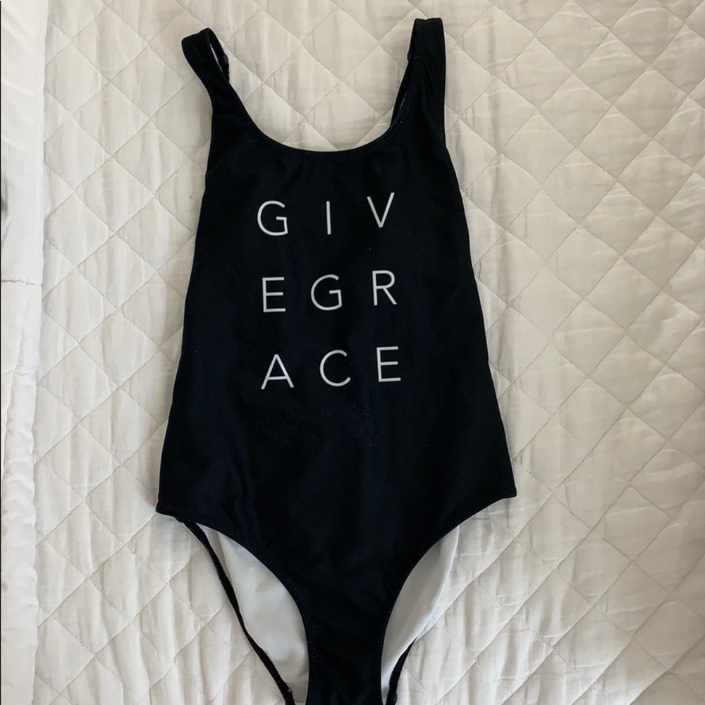 Scarlet and Gold “Give Grace” One Piece Swimsuit